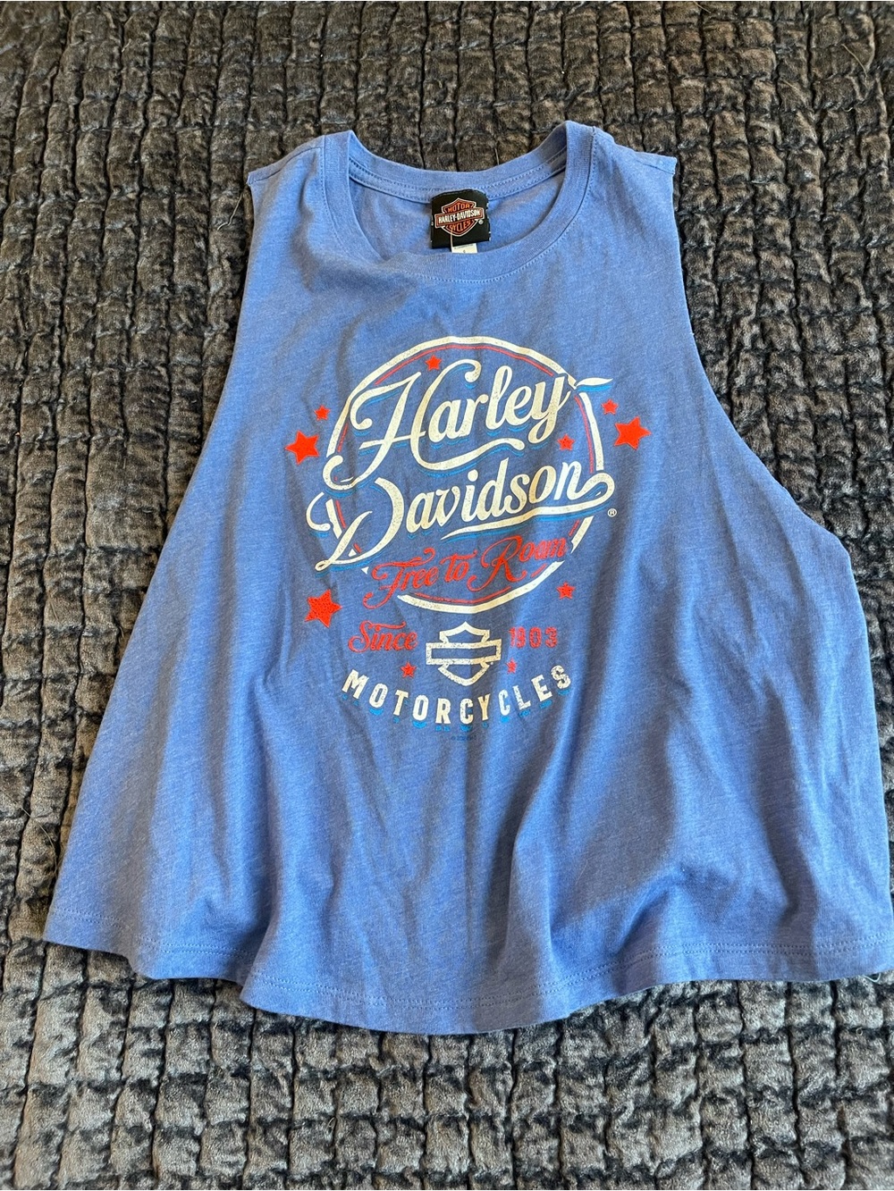 Harley-Davidson women’s Blue Logo Muscle Tank